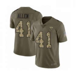 Youth Jacksonville Jaguars 41 Josh Allen Limited Olive Camo 2017 Salute to Service Football Jersey