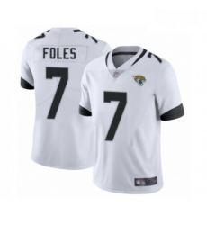 Youth Jacksonville Jaguars 7 Nick Foles White Vapor Untouchable Limited Player Football Jersey