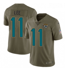 Youth Nike Jacksonville Jaguars 11 Marqise Lee Limited Olive 2017 Salute to Service NFL Jersey