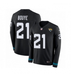 Youth Nike Jacksonville Jaguars 21 AJ Bouye Limited Black Therma Long Sleeve NFL Jersey