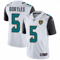 Youth Nike Jacksonville Jaguars 5 Blake Bortles White Vapor Untouchable Limited Player NFL Jersey