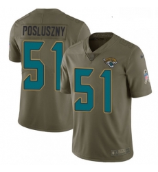 Youth Nike Jacksonville Jaguars 51 Paul Posluszny Limited Olive 2017 Salute to Service NFL Jersey