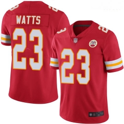 Chiefs 23 Armani Watts Red Team Color Men Stitched Football Vapor Untouchable Limited Jersey