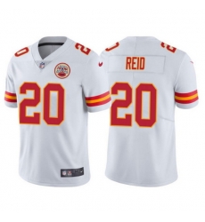 Men Kansas City Chiefs 20 Justin Reid White Vapor Untouchable Limited Stitched Jersey