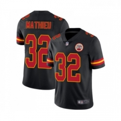 Men Kansas City Chiefs 32 Tyrann Mathieu Limited Black Rush Vapor Untouchable Football Jersey