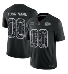 Men Kansas City Chiefs Active Player Custom Black F U S E  2026 Salute to Service Limited Stitched Football Jersey