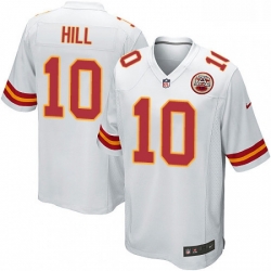 Men Nike Kansas City Chiefs 10 Tyreek Hill Game White NFL Jersey