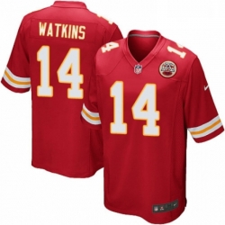 Men Nike Kansas City Chiefs 14 Sammy Watkins Game Red Team Color NFL Jersey