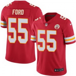 Nike Chiefs #55 Dee Ford Red Mens Stitched NFL Limited Rush Jersey