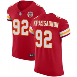 Nike Chiefs #92 Tanoh Kpassagnon Red Team Color Mens Stitched NFL Vapor Untouchable Elite Jersey