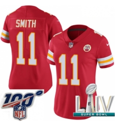 2020 Super Bowl LIV Women Nike Kansas City Chiefs #11 Alex Smith Red Team Color Vapor Untouchable Limited Player NFL Jersey