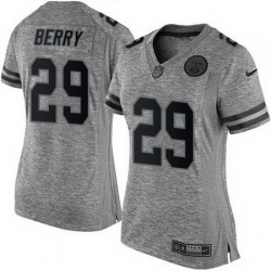 Nike Chiefs #29 Eric Berry Gray Womens Stitched NFL Limited Gridiron Gray Jersey