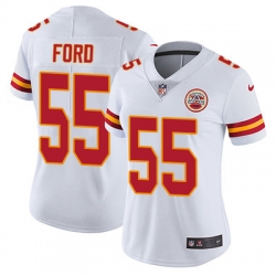 Nike Chiefs #55 Dee Ford White Womens Stitched NFL Vapor Untouchable Limited Jersey