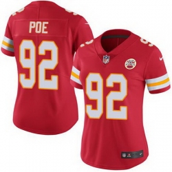 Nike Chiefs #92 Dontari Poe Red Womens Stitched NFL Limited Rush Jersey