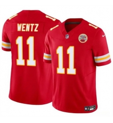 Youth Kansas City Chiefs 11 Carson Wentz Red 2023 F U S E Vapor Untouchable Limited Stitched Football Jersey