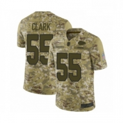 Youth Kansas City Chiefs 55 Frank Clark Limited Camo 2018 Salute to Service Football Jersey