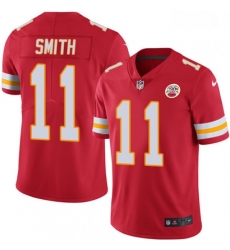 Youth Nike Kansas City Chiefs 11 Alex Smith Red Team Color Vapor Untouchable Limited Player NFL Jersey