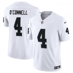 Men Las Vegas Raiders 4 Aidan O 27Connell White 2023 F U S E Vapor Untouchable Stitched Football Jersey