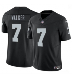 Men Las Vegas Raiders  7 Quay Walker Black 2026 F U S E  Vapor Untouchable Limited Stitched Football Jersey