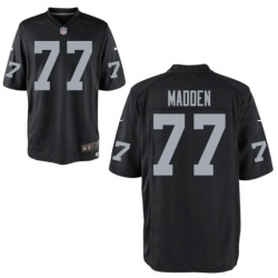 Men Las Vegas Raiders 77 John Madden Black Vapor Limited Jersey