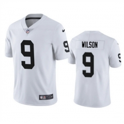 Men Las Vegas Raiders 9 Tyree Wilson White 2023 Draft Vapor Limited Stitched Football Jersey