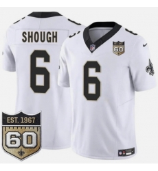 Men Nike New Orleans Saints White Shough #6 White Stitched F U S E Stitched Jersey Men Nike New Orleans Saints White Shough #6 White Stitched F U S E Stitched Jersey