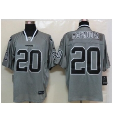 Nike Oakland Raiders 20 Darren McFadden Grey Elite Lights out NFL Jersey