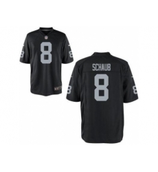 Nike Oakland Raiders 8 Matt Schaub Black Game NFL Jersey