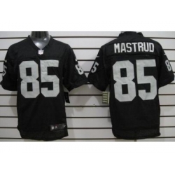 Nike Oakland Raiders 85 Jeron Mastrud Black Elite NFL Jersey