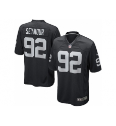 Nike Oakland Raiders 92 Richard Seymour Black Game NFL Jersey