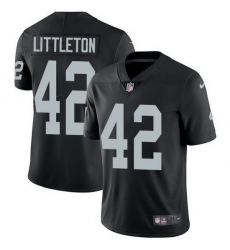 Nike Raiders 42 Cory Littleton Black Team Color Men Stitched NFL Vapor Untouchable Limited Jersey