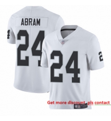 Raiders 24 Johnathan Abram White Men Stitched Football Vapor Untouchable Limited Jersey