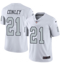 Nike Raiders #21 Gareon Conley White Youth Stitched NFL Limited Rush Jersey