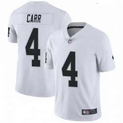 Youth Las Vegas Raiders 4 Derek Carr White Untouchable Vapor Limited Jersey