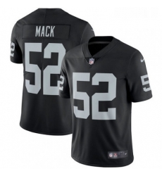 Youth Nike Oakland Raiders 52 Khalil Mack Black Team Color Vapor Untouchable Limited Player NFL Jersey