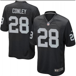 Youth Oakland Raiders #28 Gareon Conley Black Elite Jersey