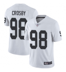 Youth Raiders 98 Maxx Crosby White Stitched Football Vapor Untouchable Limited Jersey