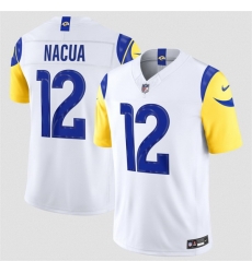 Men Los Angeles Rams  12 Puka Nacua White 2026 F U S E  Vapor Limited Stitched Football Jersey