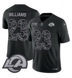 Men Los Angeles Rams Kyren Williams Black F U S E 2026 Salute to Service Limited Stitched Football Jersey Men Los Angeles Rams Kyren Williams Black F U S E 2026 Salute to Service Limited Stitched Football Jersey