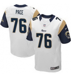 Nike Rams #76 Orlando Pace White Mens Stitched NFL Elite Jersey