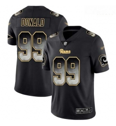 Rams 99 Aaron Donald Black Men Stitched Football Vapor Untouchable Limited Smoke Fashion Jersey