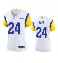 Women Los Angeles Rams #24 Taylor Rapp White Stitched Football Limited Jersey