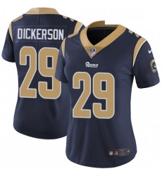 Womens Nike Los Angeles Rams 29 Eric Dickerson Navy Blue Team Color Vapor Untouchable Limited Player NFL Jersey