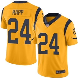 Rams 24 Taylor Rapp Gold Youth Stitched Football Limited Rush Jersey