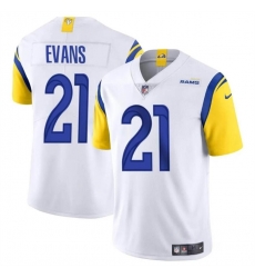 Youth Los Angeles Rams 21 Zach Evans White 2024 Vapor Untouchable Stitched Football Jersey