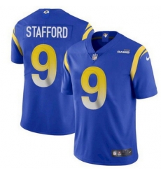 Youth Los Angeles Rams 9 Matthew Stafford Royal Vapor Untouchable Limited Stitched Jersey 