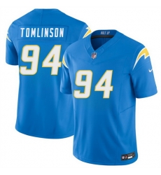 Men Los Angeles Chargers  94 Dalvin Tomlinson Blue 2026 F U S E  Vapor Limited Stitched Football Jersey