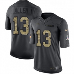 Men Nike Los Angeles Chargers 13 Keenan Allen Limited Black 2016 Salute to Service NFL Jersey