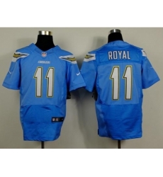 Nike San Diego Chargers 11 Eddie Royal Blue Alternate Elite NFL Jersey