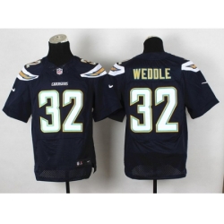 Nike San Diego Chargers 32 Eric Weddle Dark.Blue Elite New NFL Jersey